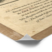 Strijd tegen Brandywine American Revolution Map 17 Poster (Hoek)