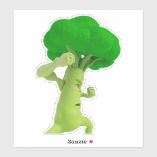 Strijd tegen Brooccccolllliiii! Broccoli-Sticker Sticker (Vel)