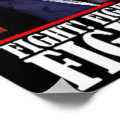 Strijd tegen Butler Pennsylvania Trump vandaag Tru Poster (Hoek)