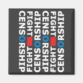 Strijd tegen censuur magneet (Voorkant)
