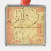 Strijd tegen Chickamauga - Kaart 2 van de burgeroo Metalen Ornament (Voorkant)