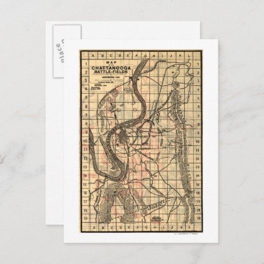 Strijd tegen Chickamauga - Kaart 3 van de burgeroo (Voorkant / Achterkant)