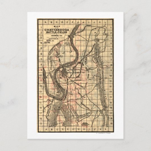 Strijd tegen Chickamauga - Kaart 3 van de burgeroo (Voorkant)