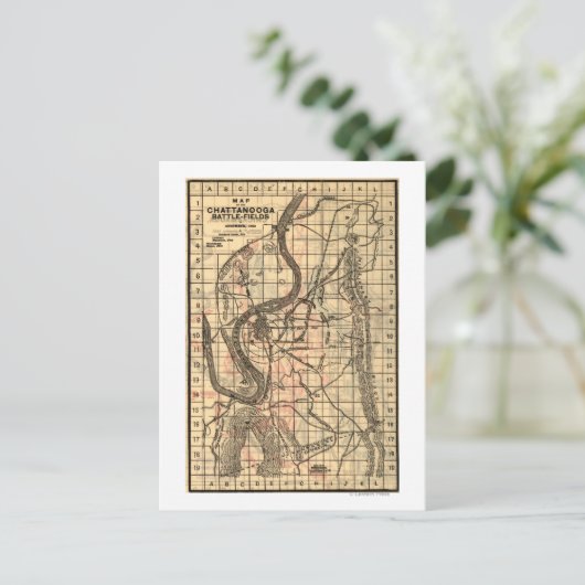 Strijd tegen Chickamauga - Kaart 3 van de burgeroo (Staand voorkant)