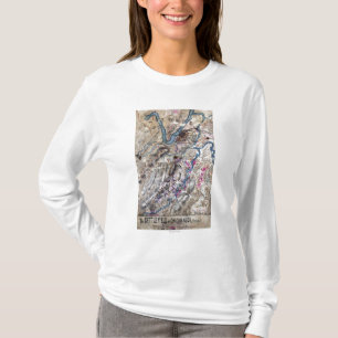 Strijd tegen Chickamauga - Kaart voor de burgeroor T-shirt