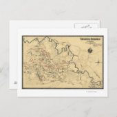 Strijd tegen Chickamauga - Panoramische Kaart voor (Voorkant / Achterkant)