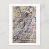 Strijd tegen Chickamauga - Panoramische Kaart voor (Voorkant)