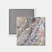 Strijd tegen Chickamauga - Panoramische Kaart voor Magneet (Voorkant / Achterkant)