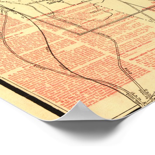 Strijd tegen Chickamauga - Panoramische Kaart voor Poster (Hoek)