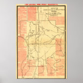 Strijd tegen Chickamauga - Panoramische Kaart voor Poster (Voorkant)