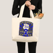 Strijd tegen Colon Cancer Grote Tote Bag (Voorkant (product))