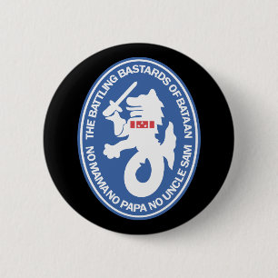 Strijd tegen de Bastards van Bataan Ronde Button 5,7 Cm