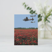 Strijd tegen de Britse Memorial Flight Briefkaart (Staand voorkant)