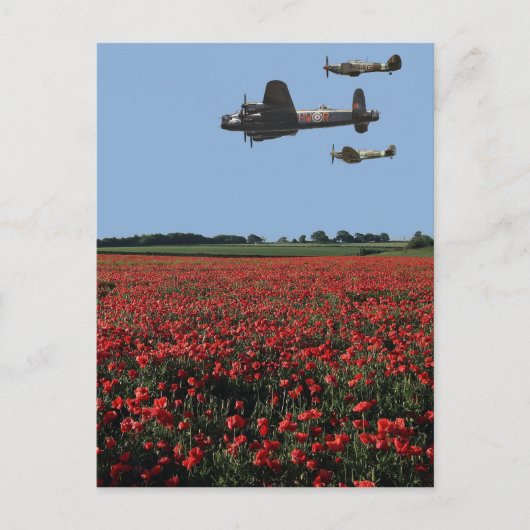 Strijd tegen de Britse Memorial Flight Briefkaart (Voorkant)