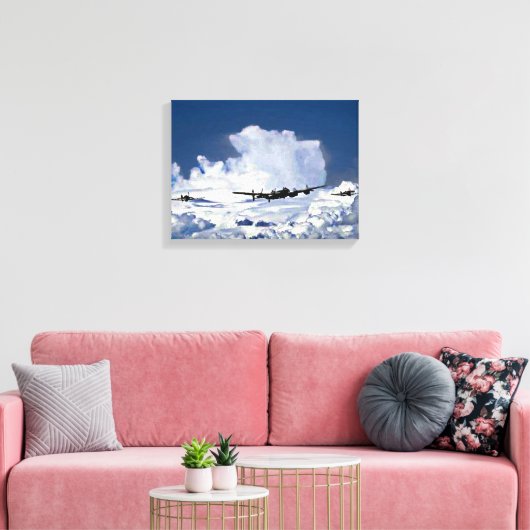 Strijd tegen de Britse Memorial Flight Canvas Afdruk (Insitu (Woonkamer))