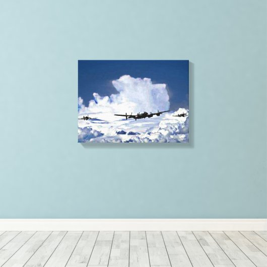 Strijd tegen de Britse Memorial Flight Canvas Afdruk (Insitu (Houten vloer))