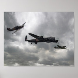 Strijd tegen de Britse Memorial Flight Poster