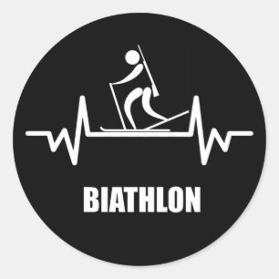 strijd tegen de coeur biathlon ronde sticker