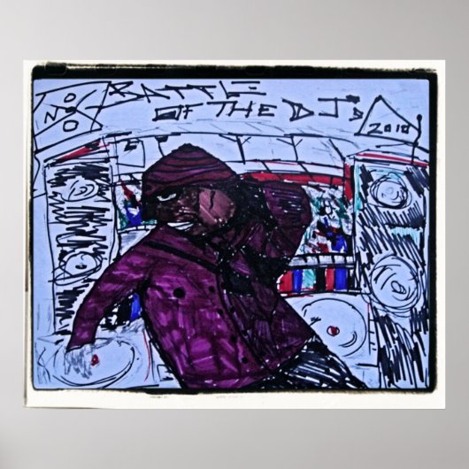 strijd tegen de djs poster (Voorkant)