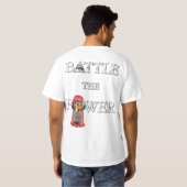 Strijd tegen de kracht! dubbelzijdig t-shirt (Achterkant volledig)