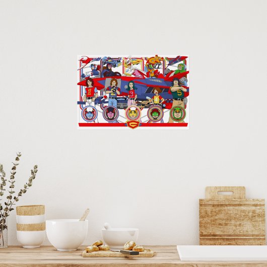 Strijd tegen de  kracht van de Gatchman Gatchman Poster (Keuken)