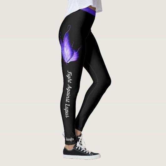 Strijd tegen de Leggings van Lupus aangepaste teks (Rechts)
