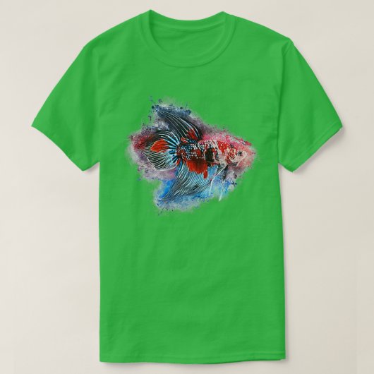Strijd tegen de mannetjesboer Koi Long Fin T-shirt (Design voorkant)