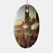 Strijd tegen de Mexicaanse geschiedenis van Puebla Keramisch Ornament (Rechts)