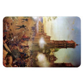 Strijd tegen de Mexicaanse geschiedenis van Puebla Magneet (Horizontaal)