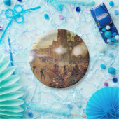 Strijd tegen de Mexicaanse geschiedenis van Puebla Papieren Bordje (Feest)