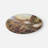 Strijd tegen de Mexicaanse geschiedenis van Puebla Papieren Bordje (Gekanteld)