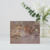 Strijd tegen de Roundup Saloon door EW Gollings Briefkaart (Staand voorkant)