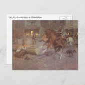 Strijd tegen de Roundup Saloon door EW Gollings Briefkaart (Voorkant / Achterkant)