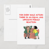 strijd tegen de seksen briefkaart (Voorkant / Achterkant)