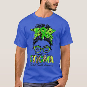 Strijd tegen de Stigma Mental Health Awareness Bun T-shirt