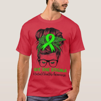 Strijd tegen de Stigma Mental Health Awareness Bun T-shirt