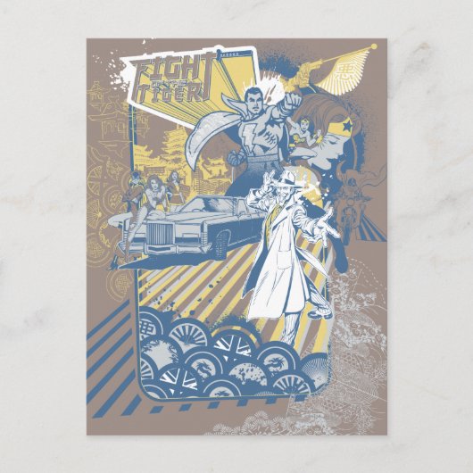 Strijd tegen de tijger briefkaart (Voorkant)