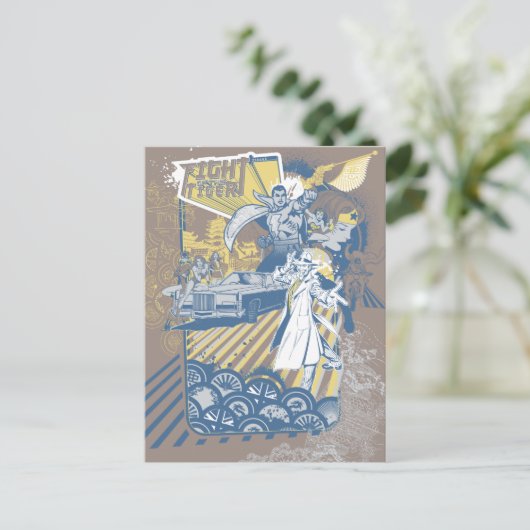 Strijd tegen de tijger briefkaart (Staand voorkant)