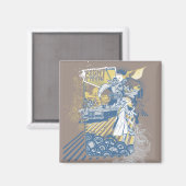 Strijd tegen de tijger magneet (Voorkant / Achterkant)