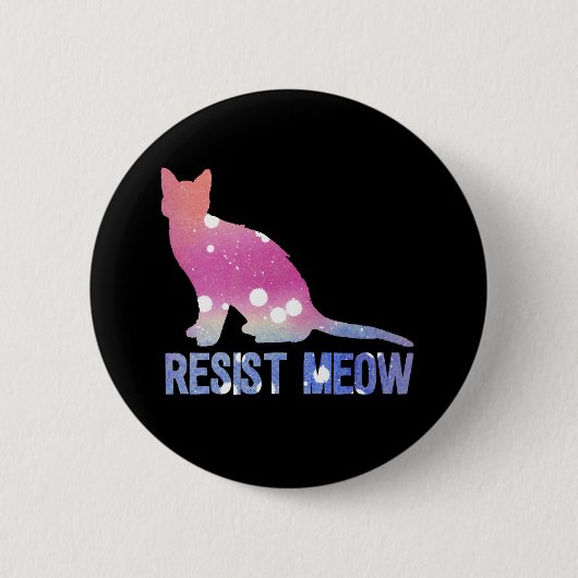 Strijd tegen de vrouwelijke maaimiatkat ronde button 5,7 cm (Voorkant)