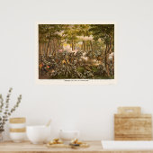 Strijd tegen de wilde natuur door Kurz en Allison  Poster (Keuken)