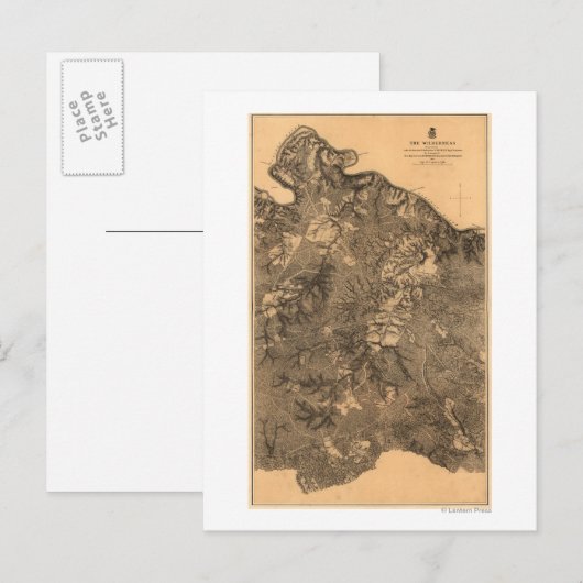 Strijd tegen de wilde natuur - Panoramiek in de bu Briefkaart (Voorkant / Achterkant)