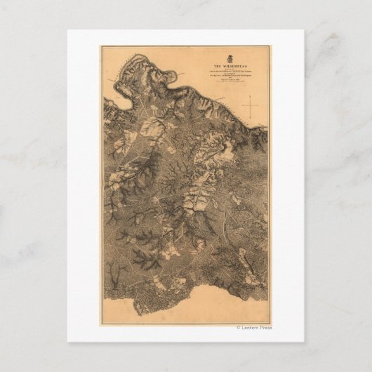 Strijd tegen de wilde natuur - Panoramiek in de bu Briefkaart (Voorkant)