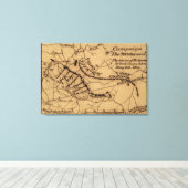 Strijd tegen de wilde natuur - Panoramiek in de bu Canvas Afdruk (Insitu (Houten vloer))