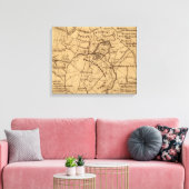 Strijd tegen de wilde natuur - Panoramiek in de bu Canvas Afdruk (Insitu (Woonkamer))