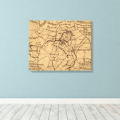 Strijd tegen de wilde natuur - Panoramiek in de bu Canvas Afdruk (Insitu (Houten vloer))