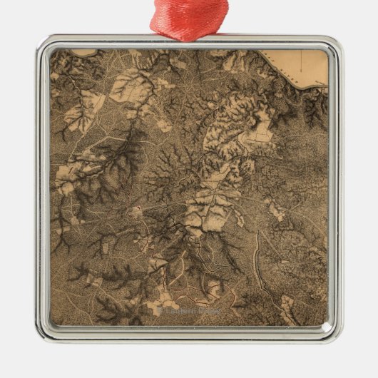 Strijd tegen de wilde natuur - Panoramiek in de bu Metalen Ornament (Voorkant)