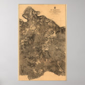 Strijd tegen de wilde natuur - Panoramiek in de bu Poster (Voorkant)