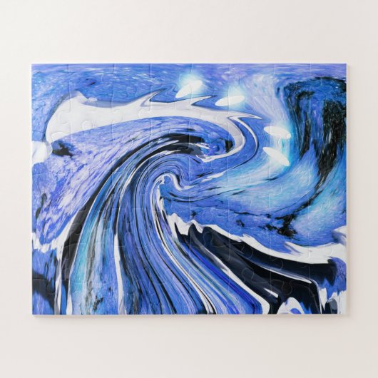 Strijd tegen de zee- en rotkunst legpuzzel (Horizontaal)
