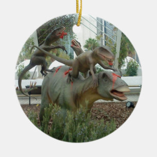Strijd tegen Dinosaur Ornament